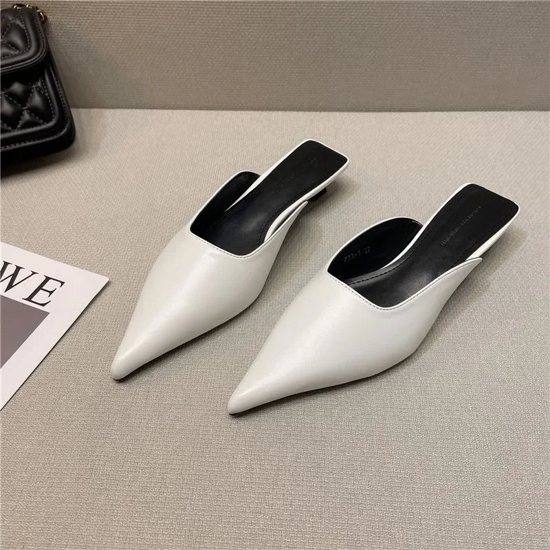 Sapato Slingback Elegance De bico Fino. É Elegante, profissionale não limita o produto a uma única cor.