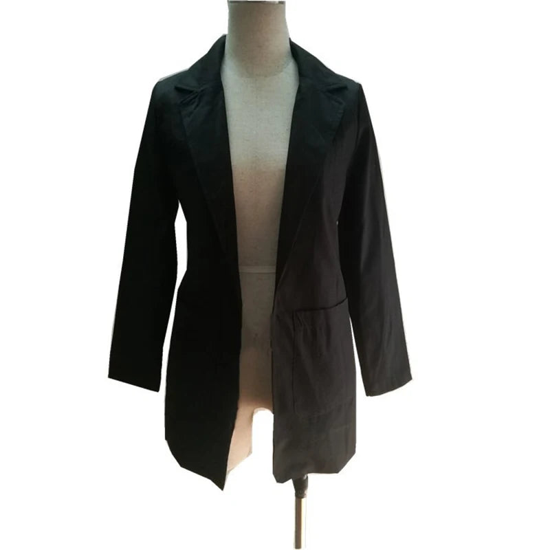 Blazer Executivo Alongado com Bolsos