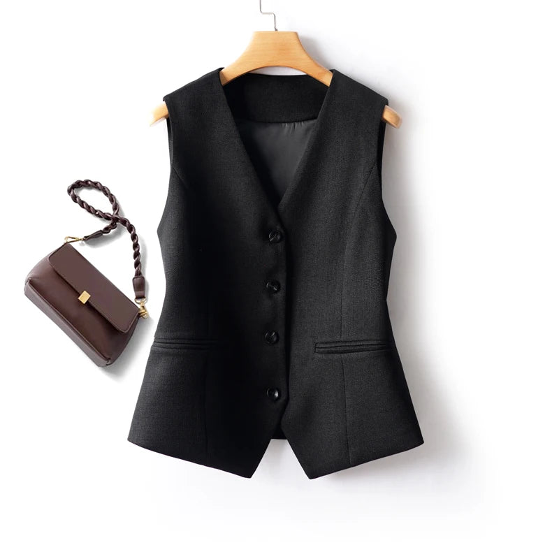 Colete Executive Feminino de Corte Estruturado